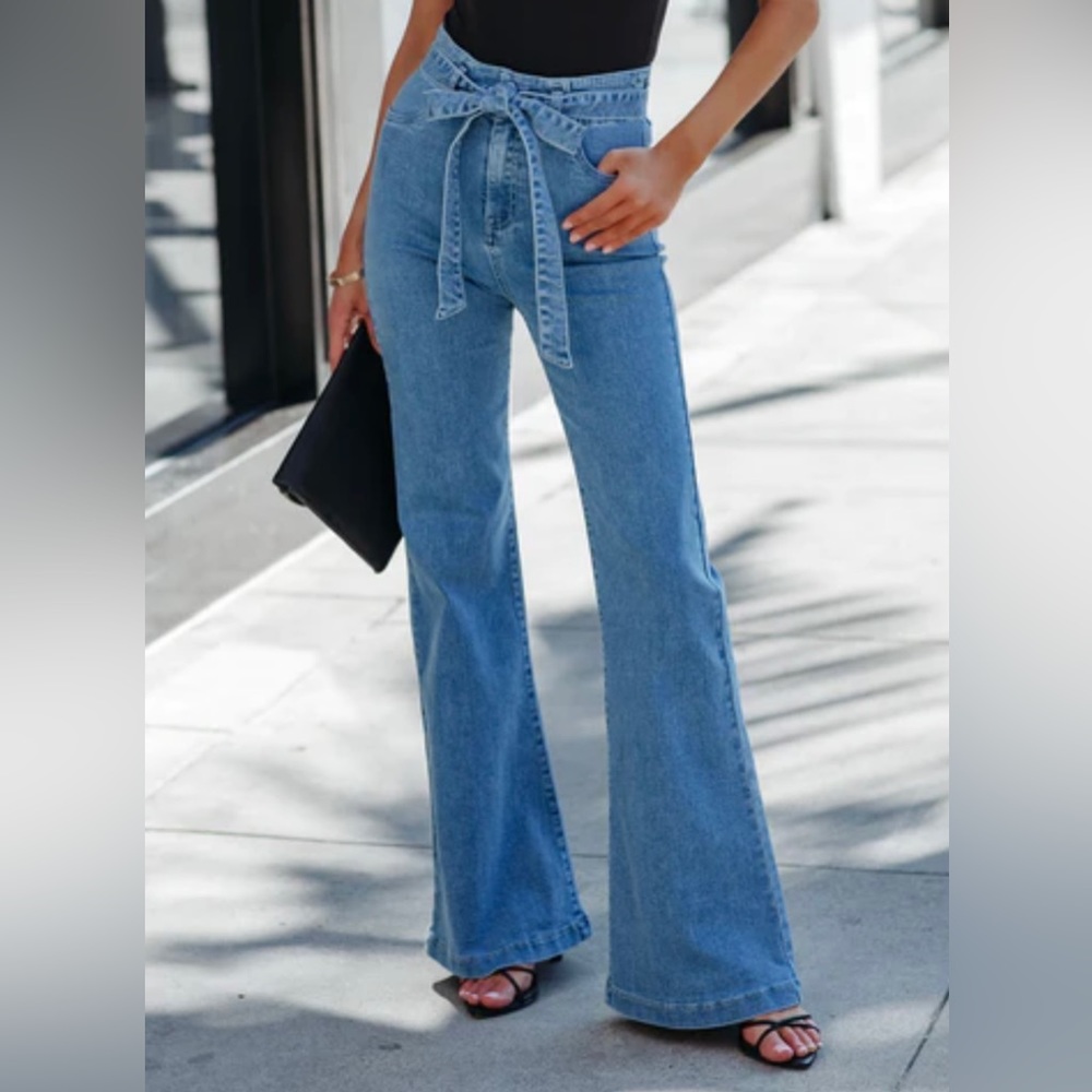 High Rise Bell Bottom Jeans